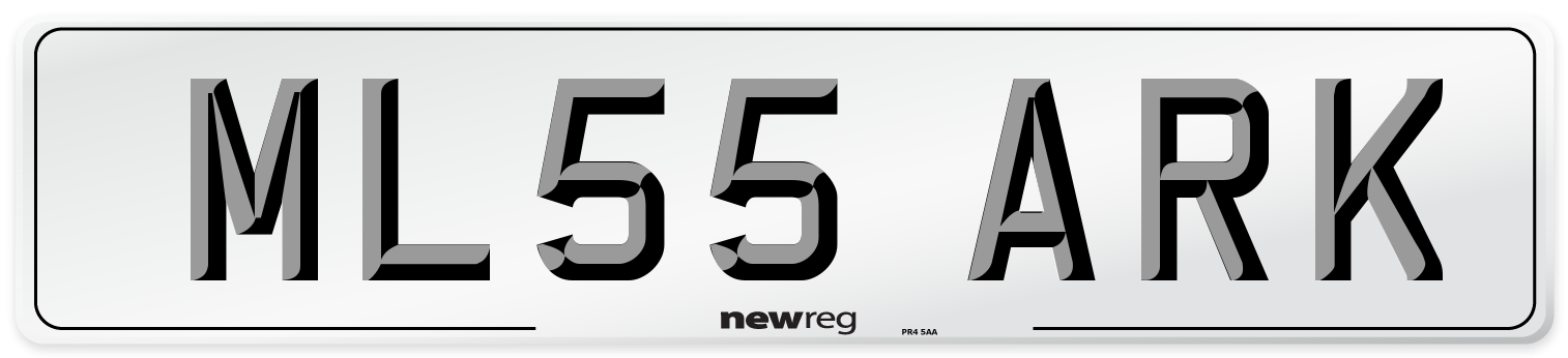 ML55 ARK Number Plate from New Reg